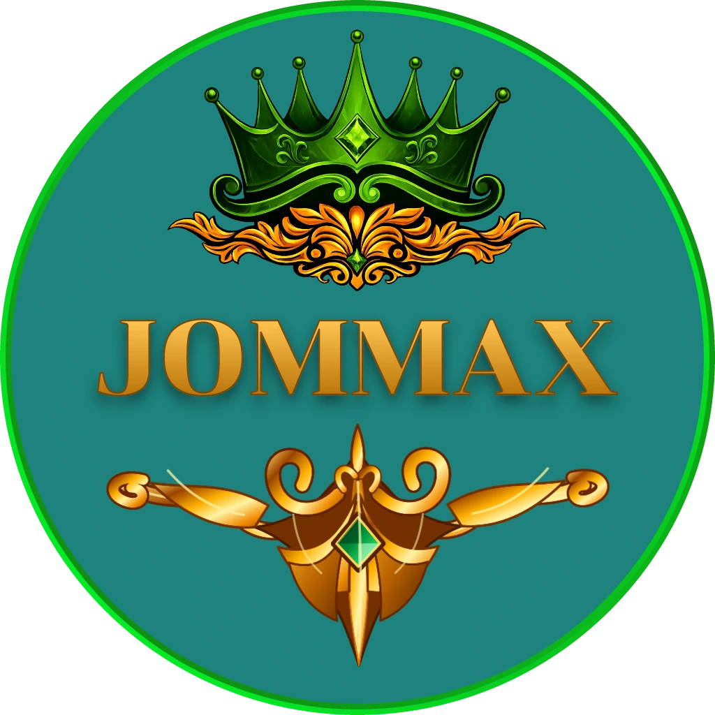 Elegant casino woman posing before a radiant roulette wheel with floating chips symbolizing premium gaming at JOMMAX for players in Malaysia